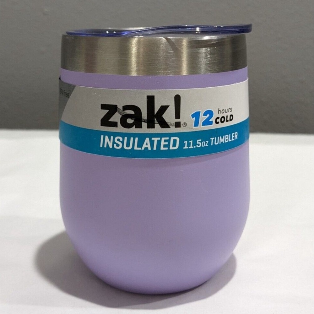 Zak! Designs • Insulated • 11.5oz • Stainless Steel • Wine • Tumbler • Lavender